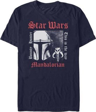 Star Wars Mens Star Wars The Mandalorian This Is The Bounty Hunter T Shirt in Navy Blue at Nordstrom, Size Xxx-Large