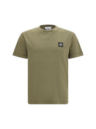 Stone Island Logo Patch T-Shirt - Green
