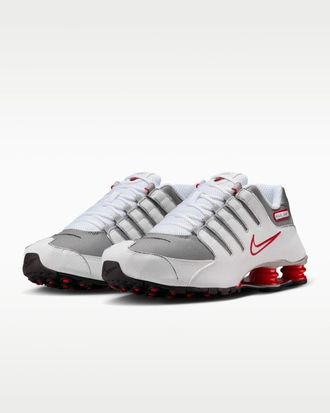 Nike Shox NZ 378341-104 Sneakers Mens White Sport Red Running Shoes DWA3737