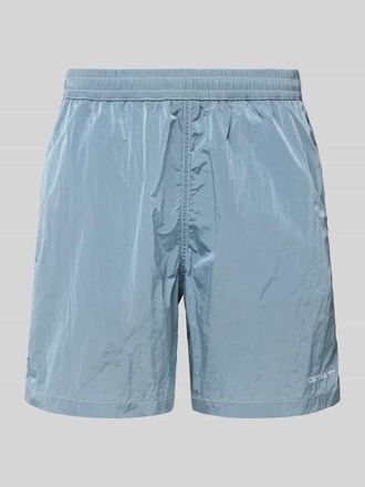 Carhartt Work in Progress Badehose mit elastischem Bund Modell CANBY in Hellblau, Gr&ouml;&szlig;e XS