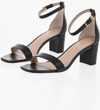 Polo Ralph Lauren Leather Ankle-Strap Sandals LOGAN 7cm Heel size 39