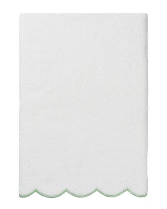 Linum Home Textiles 100% Turkish Cotton Adornia Scallop Bath Towel