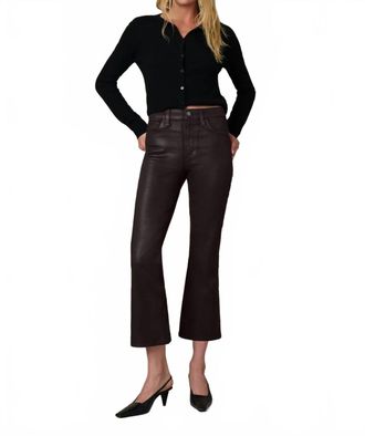 Joe's The Callie High-Rise Cropped Bootcut Jean In Dark Chocolate