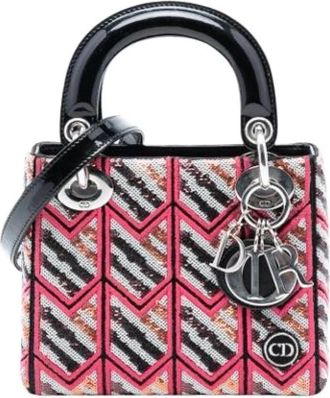 Dior Pre-owned Lady Dior - Dames - Vintage Handtas - Roze - ONE Size - Leer - Vintage