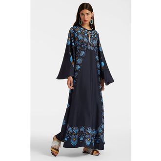 La DoubleJ Flying Kaftan Plac&eacute;e in Olympus Plac&eacute;e Navy at Nordstrom, Size Medium