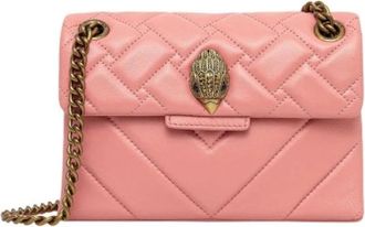 Kurt Geiger Kensington Schoudertas - Dames - Schoudertassen - Roze - ONE Size - Leer - Tassen