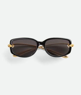 Bottega Veneta Occhiali Da Sole Rettangolari Knot - Bottega Veneta