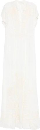 Forte_Forte Abito Crepe de Chine Ricamo iris Velvet