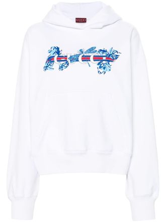 Gucci Hoodie met logoprint - Wit
