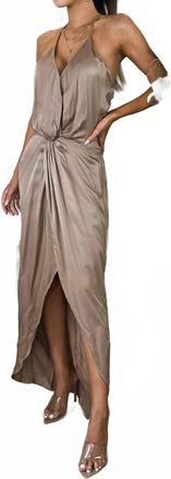 Young Fabulous & Broke Siren Slip Dress In Shitake