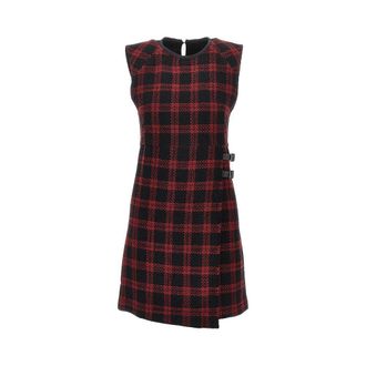 Pinko Wool-blend tweed short dress Woman 38