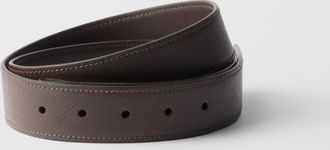 Prada Saffiano leather belt strap