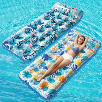 OEM Colch&oacute;n Hinchable Para Piscina, Colch&oacute;n De Aire Gigante Para Adultos Con Reposacabezas, Colch&oacute;n Flotante, Juguete Multifuncional Para Piscina