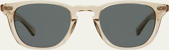 Garrett Leight Mens Brooks x Sun Keyhole-Bridge Square Sunglasses