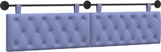 vidaXL Cabecero Colgante Azul Jeans Tela Vidaxl