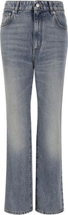 Alexander McQueen Alexander McQueen, Straight Jeans, female, Blue, Size: W25 Straight Leg Jeans