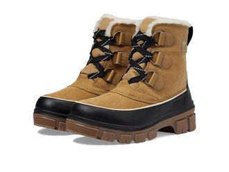 Sorel Tivolitm V Waterproof Womens Snow Shoes Curry/Black : 7.5 B - Medium, Canvas/Leather/Rubber