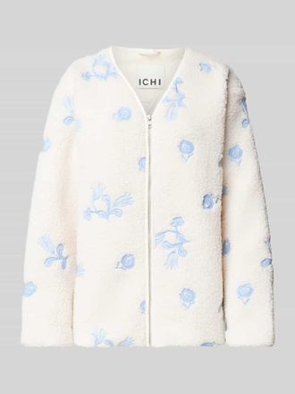 Ichi Jacke mit V-Ausschnitt Modell GAVIRA in Beige, Gr&ouml;&szlig;e 44