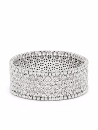 Pragnell Bracciale rigido in oro bianco 18kt con diamanti - Argento