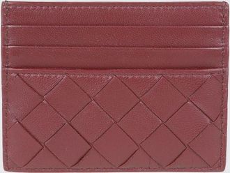 Bottega Veneta Portacarte piatto in nappa di vitello intrecciata con 7 slot