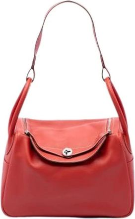 Herm&egrave;s Borsa a spalla Lindy 34 Pre-owned - - Pre-owned - Donna - Rosso - ONE SIZE