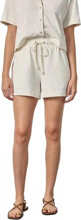 Lilla P Drawcord Short In Ecru