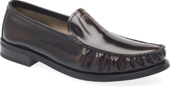 Ruched Apron Toe Loafer in Bruciato at Nordstrom, Size 10.5Us