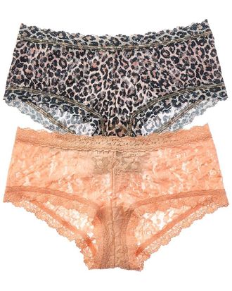 Hanky Panky Set Of 2 Classic Leopard Boyshort
