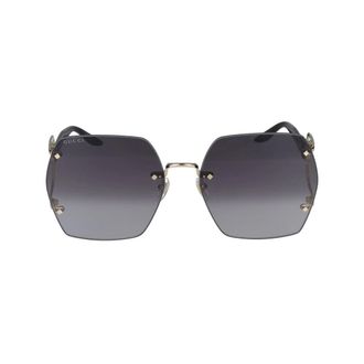 Gucci Gg1562S Zonnebril - Dames - Accessoires - Geel - Maat: 62 MM
