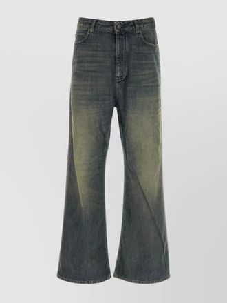 Balenciaga wide-leg jeans with belt loops and pockets