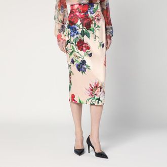 Dolce & Gabbana Longuette skirt with floral print