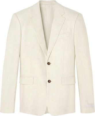 Versace Barocco Sea single-breasted blazer - men - Viscose/Silk/Cupro - 54 - Neutrals