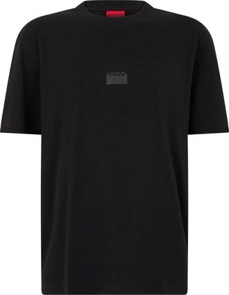 HUGO BOSS T-shirt in cotone con logo - - Tops - Uomo - Nero - XL