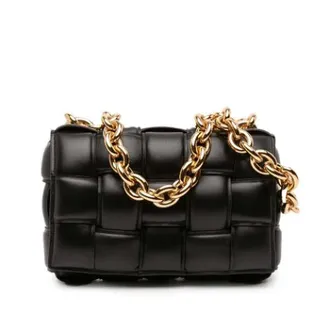 Bottega Veneta Pre-owned Cross Body Bags, female, Black, Size: ONE SIZE Pre-owned The Padded Cassette