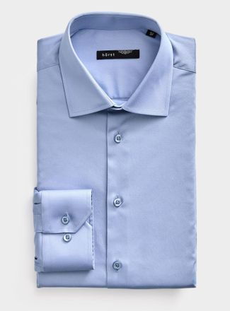 H&ouml;rst Mens Stretch solid shirt Slim fit