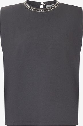 Golden Goose &Auml;rmelloses T-Shirt mit Kristallverzierung