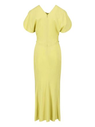 Victoria Beckham Womens Dresses Yellow Acetate