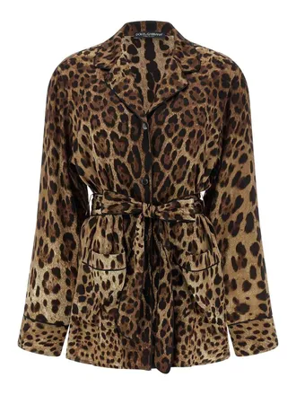 Dolce & Gabbana Leopardo Pajama Shirt