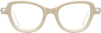 Kuboraum Ivory Mask P5 Zonnebril - Dames - Brillen - Beige - ONE Size - Accessoires