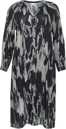 Kaffe Curve KCsilla Jurk - Dames - Shirt Kleedjes - Veelkleurig - XL - Kleedjes