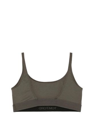 Tom Ford Scoop-Neck Modal Tank Top - Green