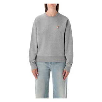 Maison Kitsuné Mujer, Sudaderas, Gris, Talla: S