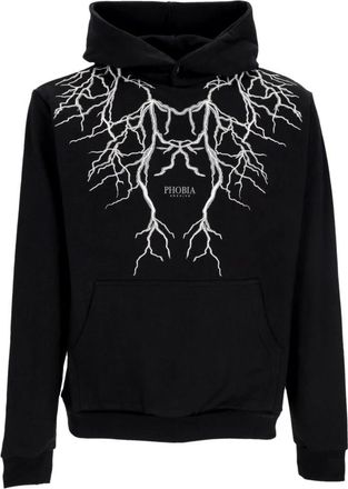 Phobia Archive Lightning Hoodie - Heren - Hoodies - Zwart - M - Katoen - Hoodies & sweatvesten