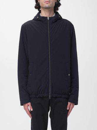 Herno Padded Nylon Windbreaker Jacket with Hood and Elasticated Hem