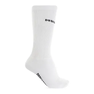 Dsquared2 Socks, male, White, Size: XS Logo Socks