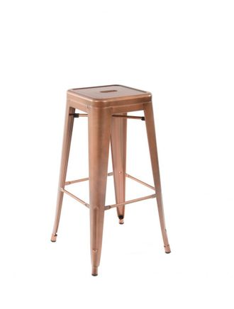 Netfurniture Lyone High Stool Vintage Copper in Black