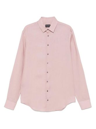 Giorgio Armani Regular Fit Linen Shirt Clothing