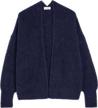 American Vintage Cardigan aperto - Blu