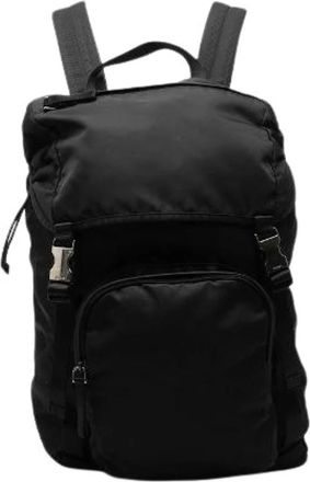 Prada Pre-owned Nylon Backpack - Dames - Vintage Rugzakken - Zwart - ONE Size - Nylon - Vintage