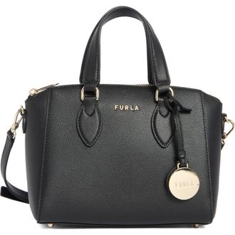 Furla Minerva Mini Satchel Tote Bag in Nero at Nordstrom Rack